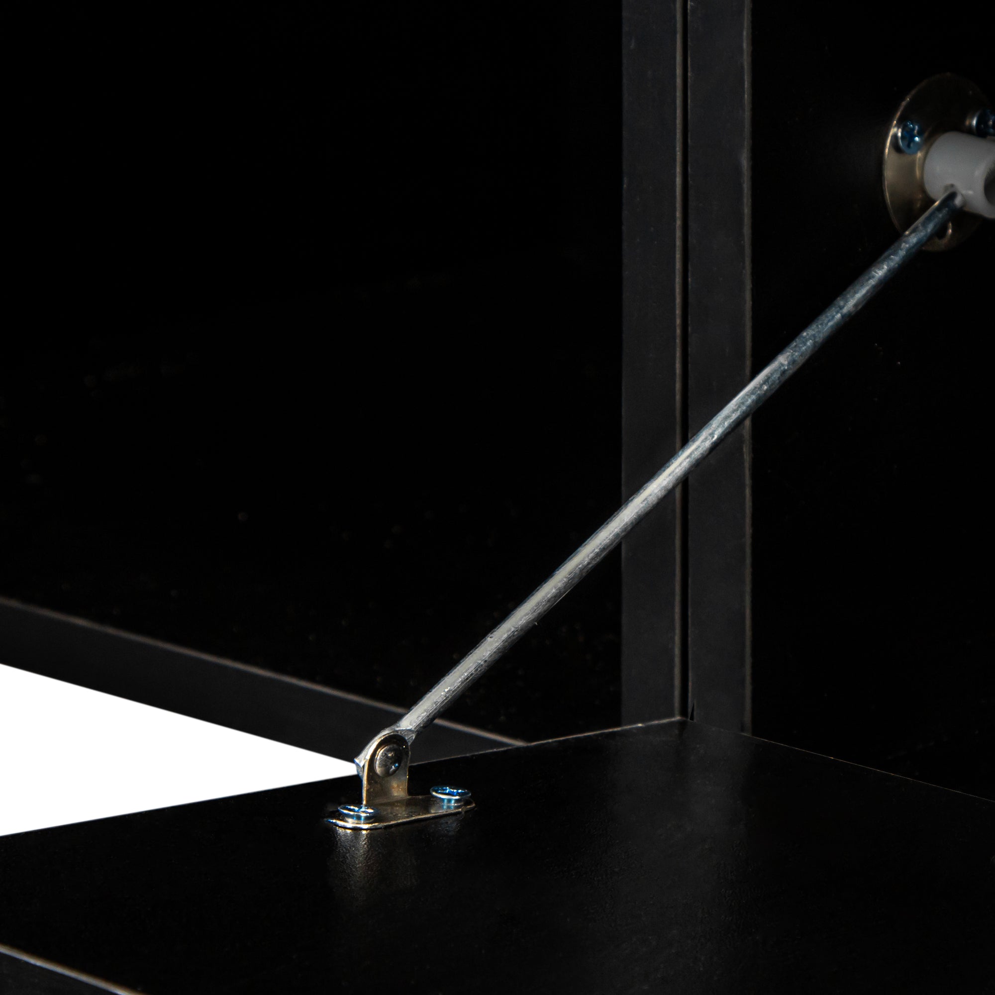 ON-TREND Extended, Minimalist Style 7 Pieces Floating TV Stand Set, High Gloss Wall Mounted Entertainment Center with 16-color LED Light Strips for 90+ inch TV, Black