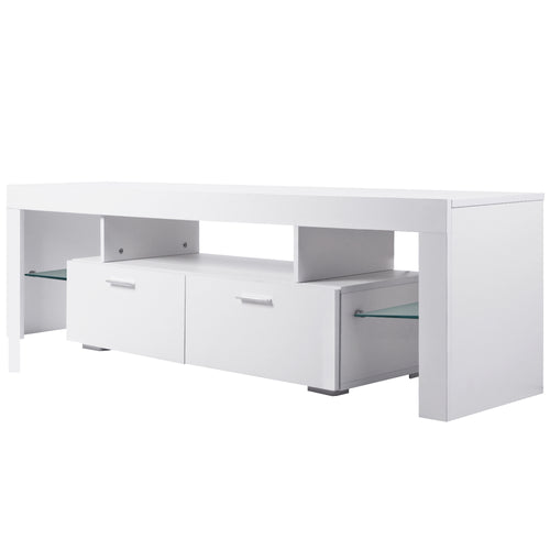 LED TV stand modern TV stand with storage Entertainment Center with drawer TV cabinet for Up to 75 inch for Gaming Living Room Bedroom