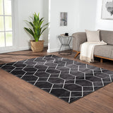 Trellis Geometric Woven Area Rug