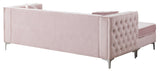 Glory Furniture Paige G824B-SC Sofa Chaise , PINK