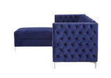 Sullivan Sectional Sofa, Navy Blue Velvet