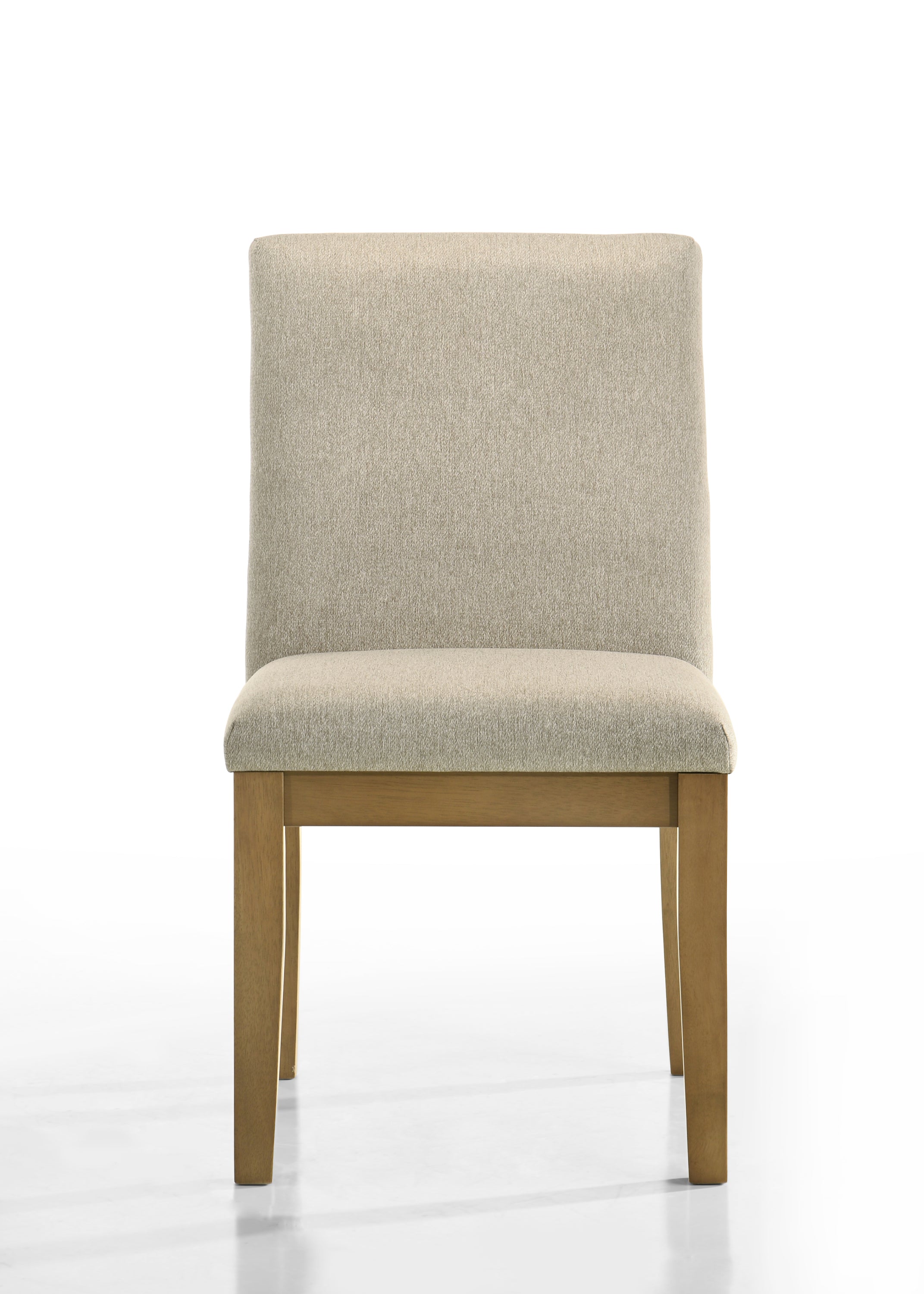 Jasper Ebony Black 5 Piece 47" Wide Contemporary Round Dining Table Set with Beige Fabric Chairs