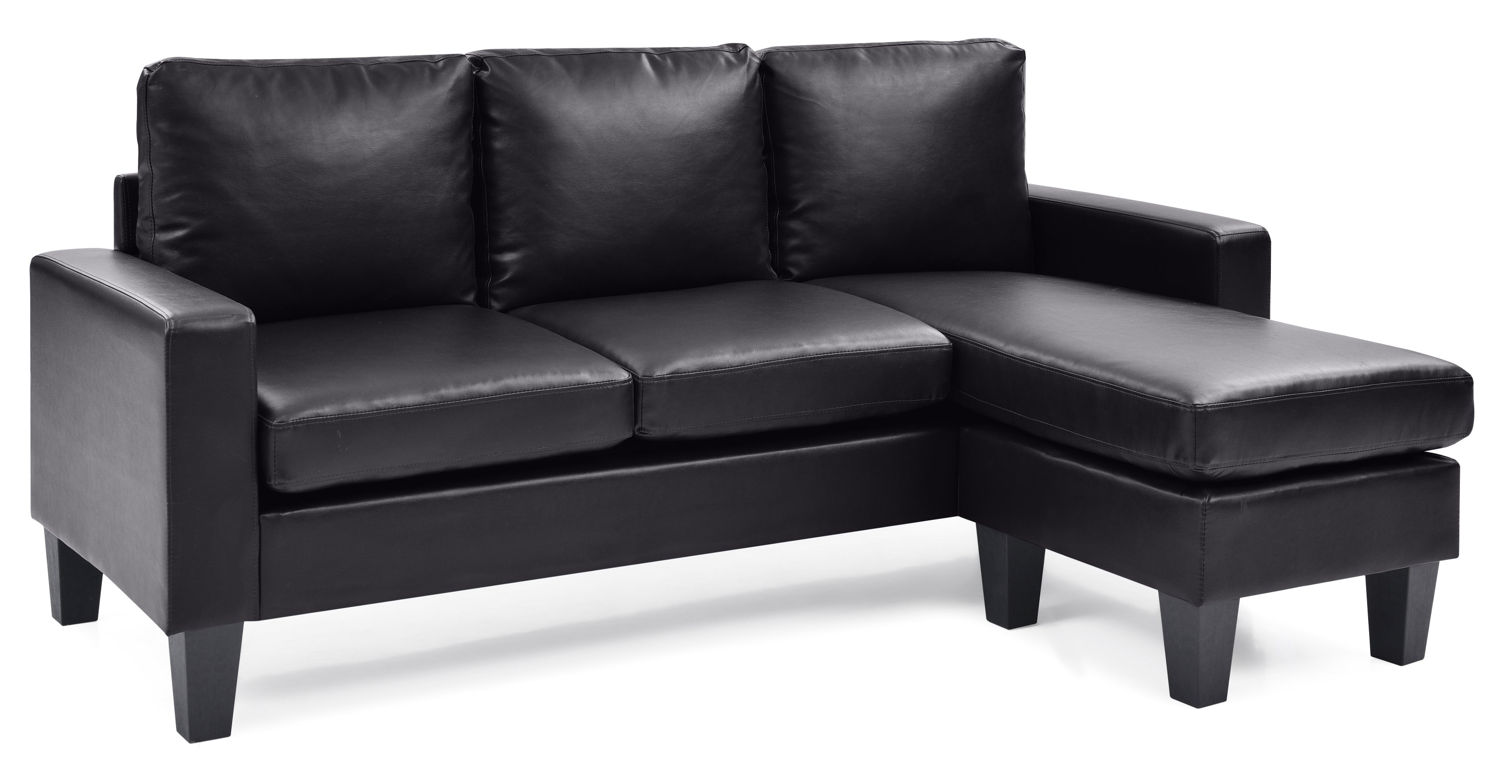 Jenna BLACK Sofa Chaise