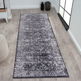 Distressed Vintage Persian Woven Area Rug