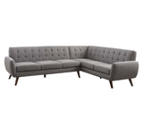 Essick Sectional Sofa in Light Gray Linen