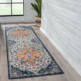 Boho Medallion Woven Area Rug