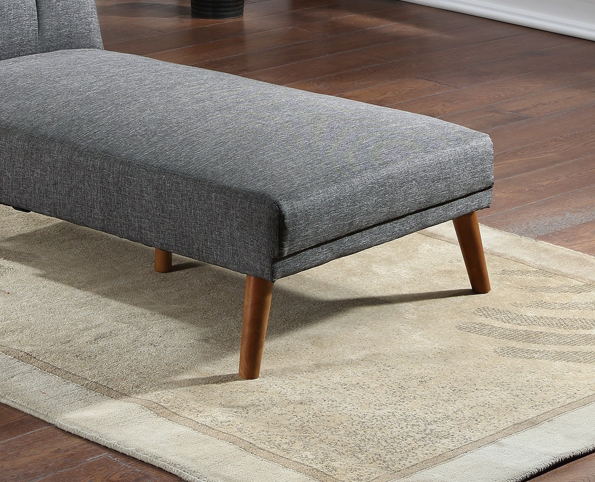 Blue Grey 2pc Sectional Adjustable Sofa Chaise