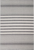 Hampton White and Gray Polypropylene Indoor/ Outdoor Area Rug 8x10