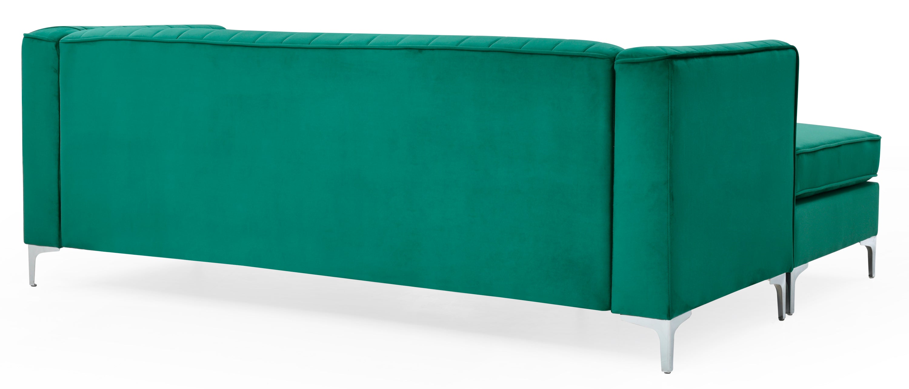 Glory Furniture Delray G792B-SC Sofa Chaise (  3 Boxes) , GREEN