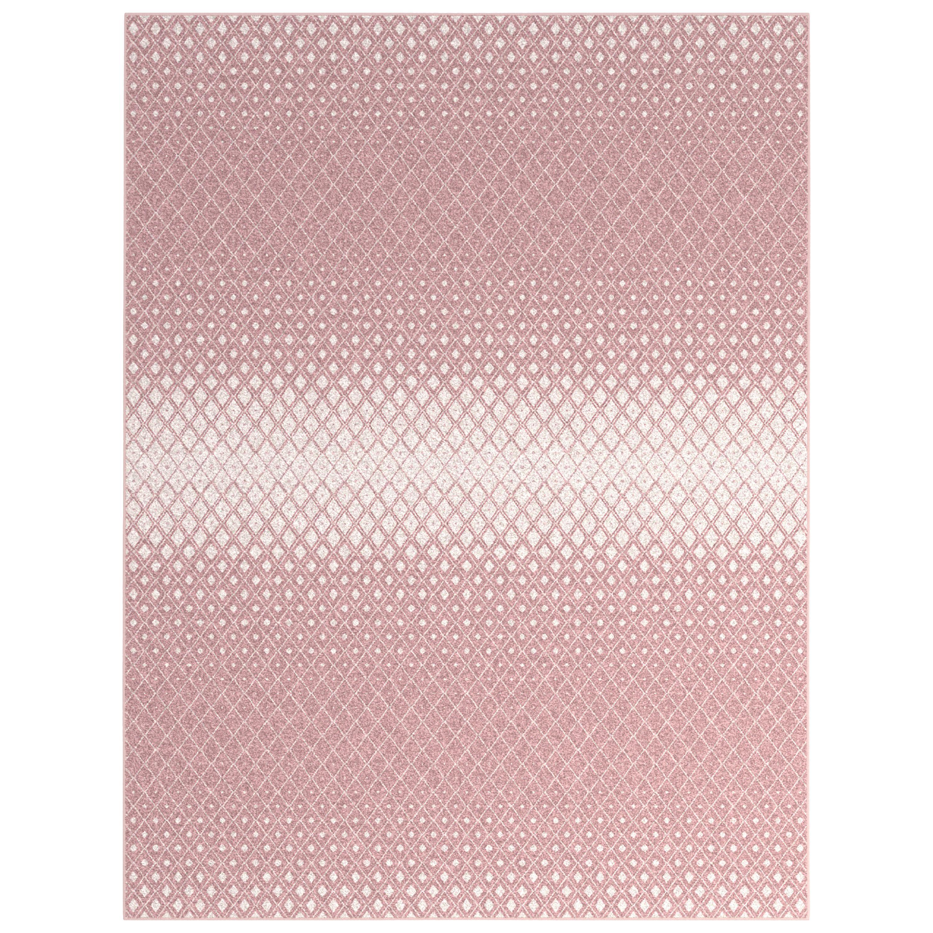 Merriam Pink/Ivory Area Rug 5x8