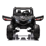 24V Ride On XXL UTV car for kid,2seater with two safety belts, Side by Side 4x4 Ride on Off-Road Truck with Parent Remote Control, Battery Powered Electric Car w/High Low Speed, two safety belts.