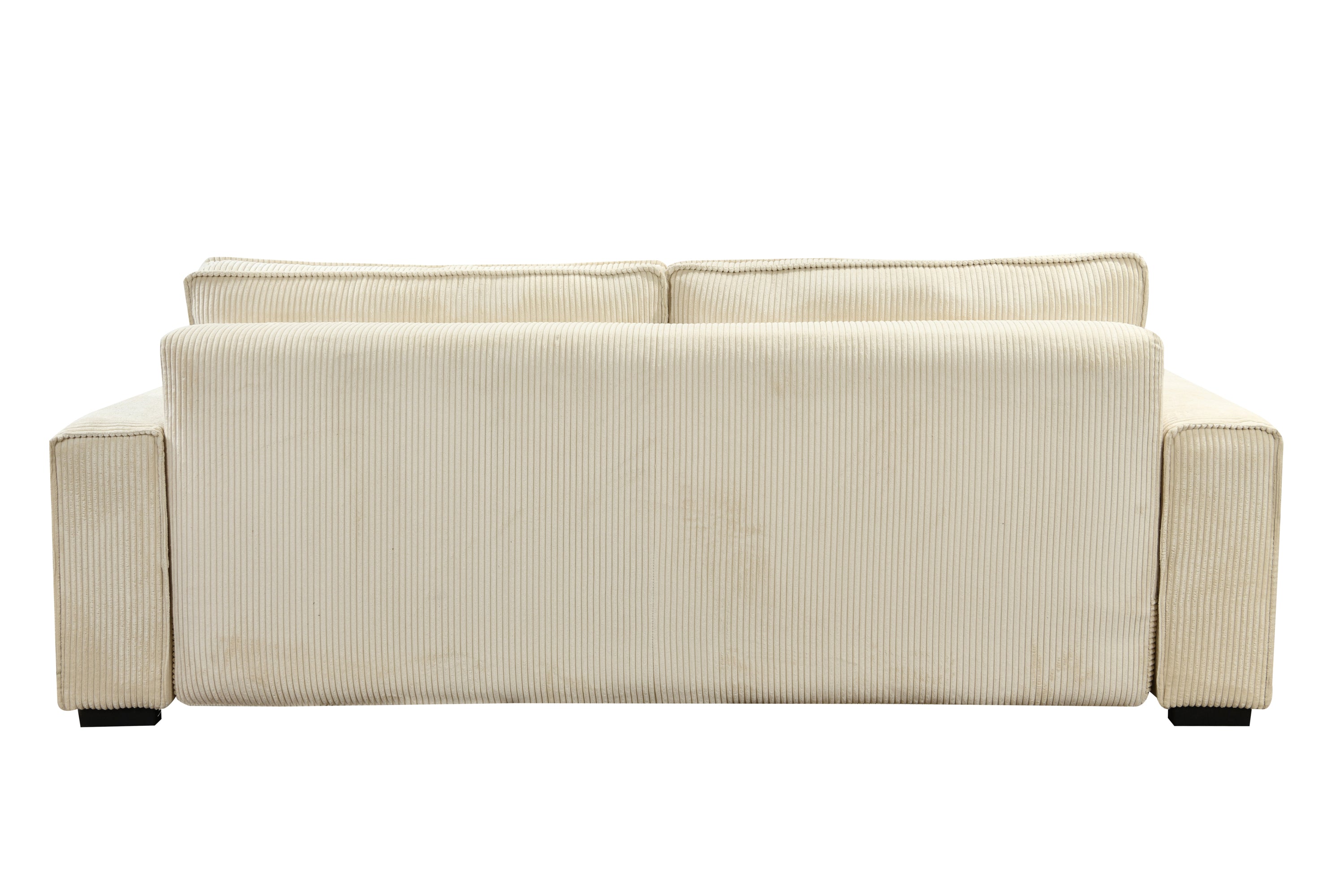 91'' Beige Sofa Bed with Storage
