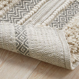 Woven Texture Stripe Bath Rug