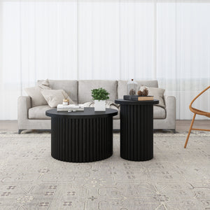 Coffee Table Set of 2 ,Round Coffee Table,Modern Side Tables Accent End Table for Living Room ,Apartment