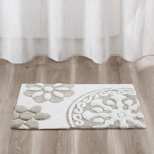 Medallion Cotton Tufted Bath Rug