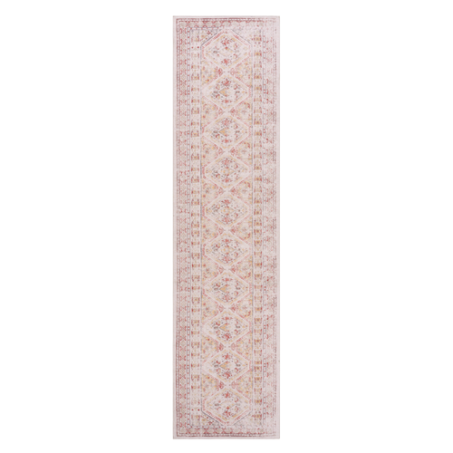 Naar Beige Area Rug, Washable Rug, Low-Pile, Non-Slip, Non-Shedding, Foldable, Kid & Pet Friendly - Area Rugs for living room, bedroom, kitchen, dining room rug - Perfect Gifts, (Beige, 2'6'' x 10')
