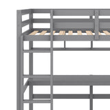 Twin Size Loft Bed with Convenient Desk, Shelves, and Ladder, White(Similar SKU:SM001302AAE)