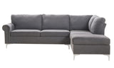 Melvyn Sectional Sofa in Gray Fabric