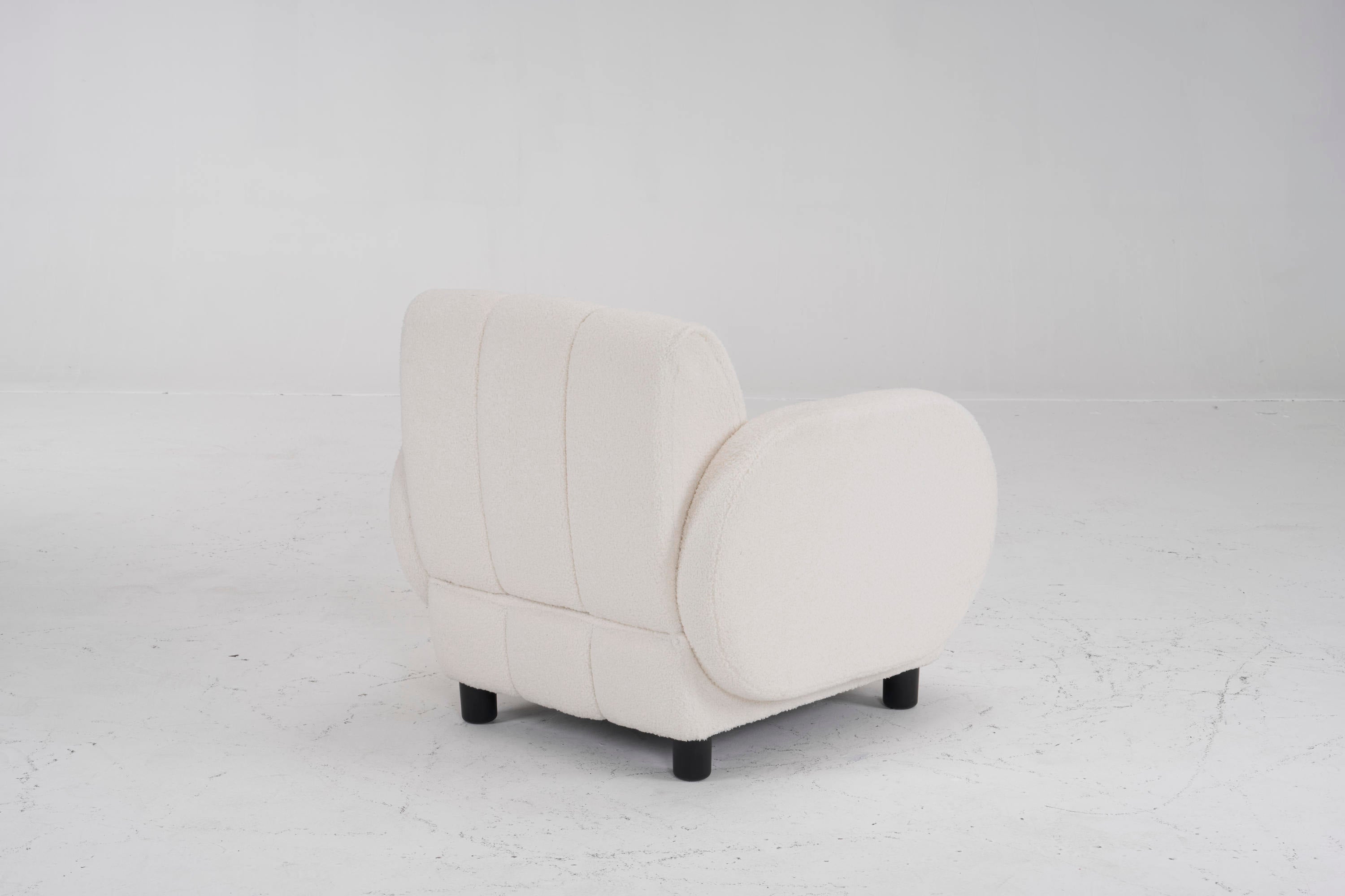 Modern Fabric Upholstered Armchair with Upholstered Reading Chair, Single Sofa, Living Room, Bedroom, Bed, Office Lounge Club Chair, Teddy Velvet