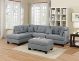 3-PCS SECTIONAL in Gray