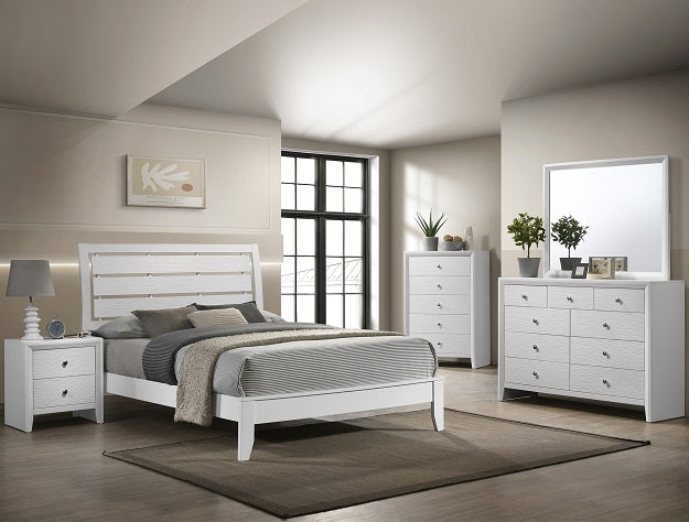 EVAN WHITE COMPLETE BEDROOM SET