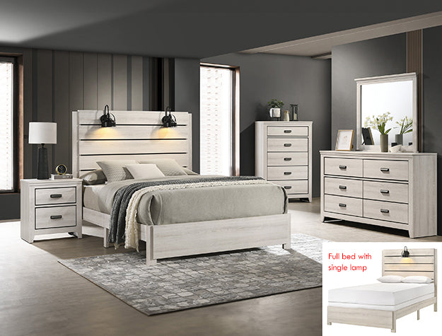 CARTER WHITE COMPLETE BEDROOM SET