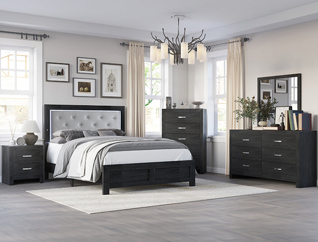 JAYLEN BLACK COMPLETE BEDROOM SET