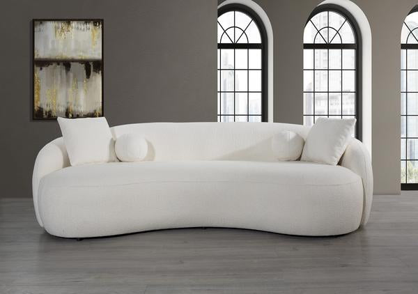 BONITA IVORY BOUCLE SOFA