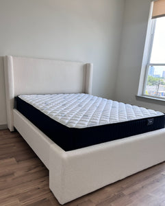 PORSHA BOUCLE BED & MATTRESS COMBO