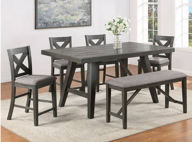RUFUS 5PC COUNTER HEIGHT DINING SET