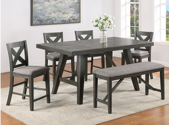 RUFUS 5PC COUNTER HEIGHT DINING SET