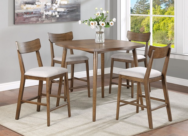 WELDON 5PC COUNTER HEIGHT DINING SET