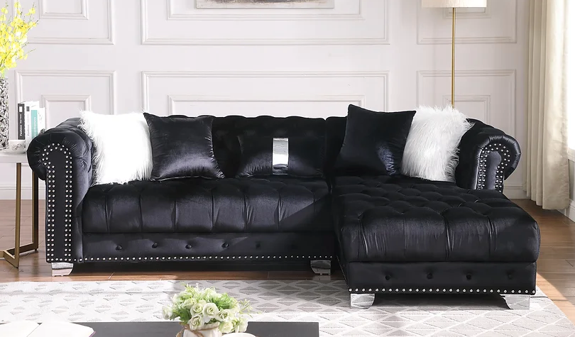 YAZ BLACK SECTIONAL
