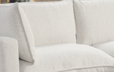 sold out IVORY BOUCLE MODULAR SECTIONAL