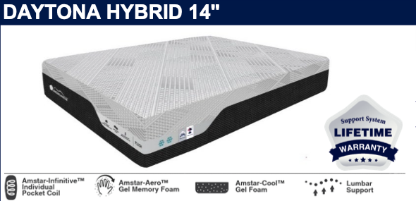 DAYTONA (FIRM OR PLUSH) COOLING HYBRID COLLECTION