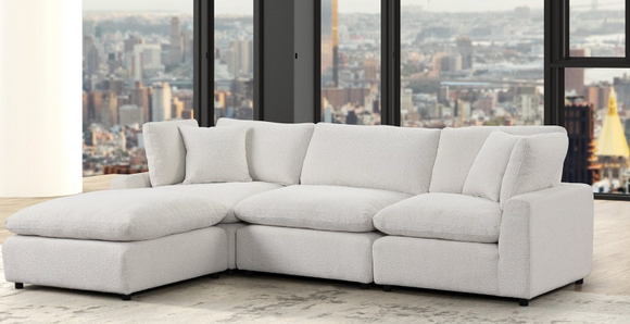 A.S SAND BOUCLE CLOUD MODULAR SECTIONAL