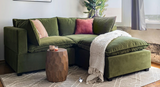 KOVA OLIVE VELVET CLOUD MODULAR SECTIONAL