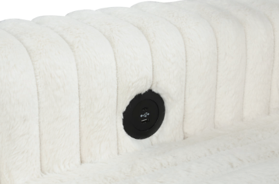 FOREVER 3PC OVERSIZED BEIGE CORDUROY SECTIONAL