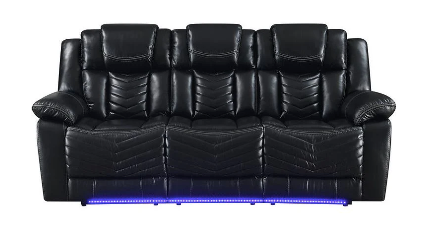 LUCKY CHARM BLACK 3PC RECLINING SET