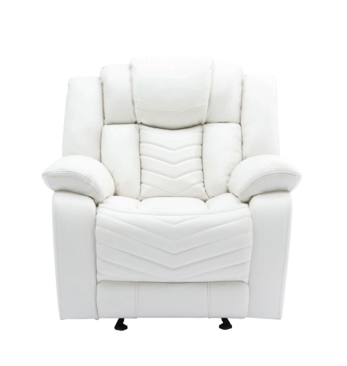 LUCKY CHARM WHITE 3PC RECLINING SET
