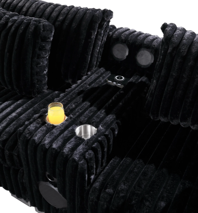 SMART SNUGGLE MODULAR CORDUROY 6PC SECTIONAL