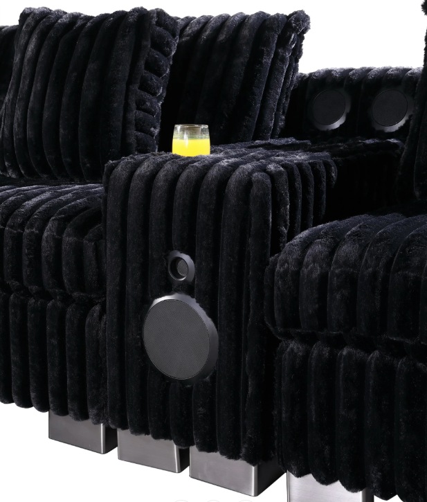 SMART SNUGGLE MODULAR CORDUROY 6PC SECTIONAL