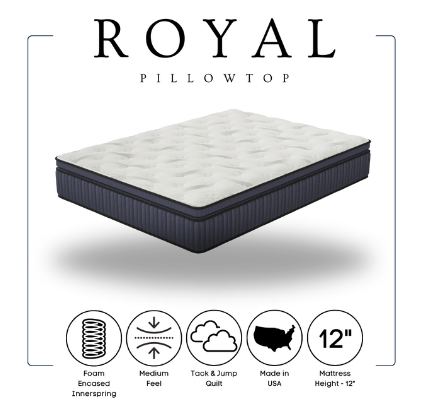 ROYAL 12 INCH (FIRM OR PLUSH) HYBRID COLLECTION