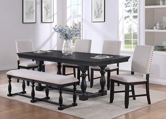 REGENT CHARCOAL 6 PC DINING SET