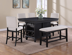 REGENT CHARCOAL COUNTER HEIGHT DINING SET