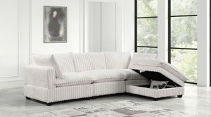 CREAM CORDUROY CLOUD MODULAR SECTIONAL