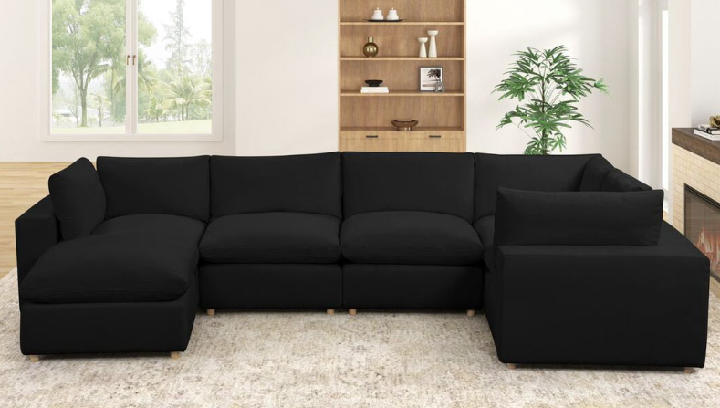 XL BLACK CLOUD MODULAR SECTIONAL