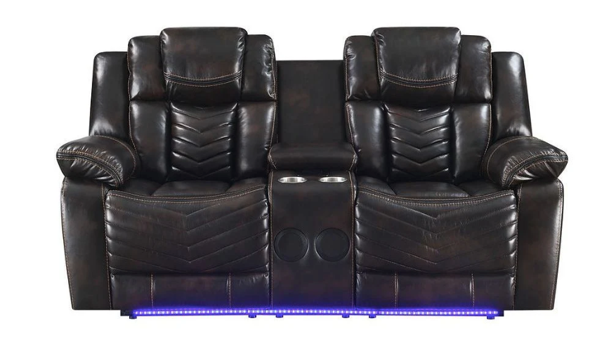 Lucky Charm Brown 3pc Reclining Set