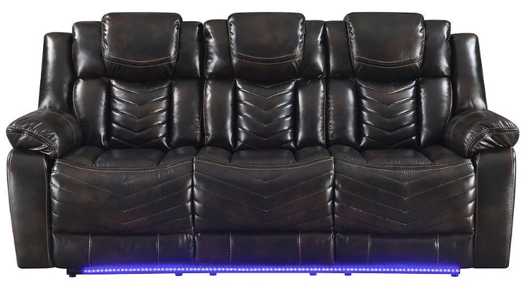 Lucky Charm Brown 3pc Reclining Set