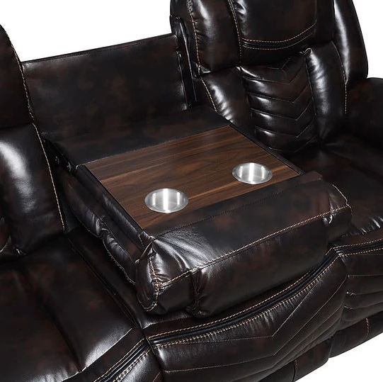 Lucky Charm Brown 3pc Reclining Set